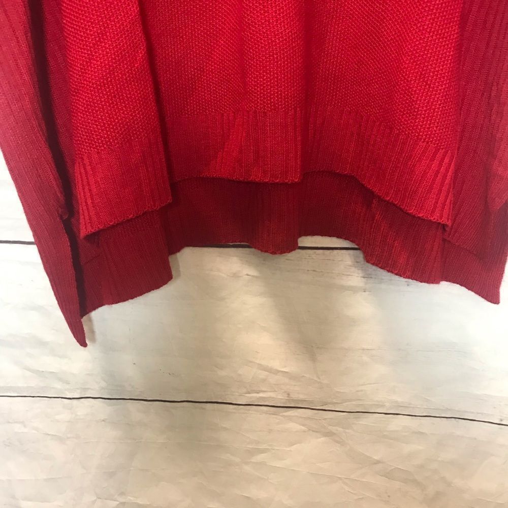 Avenue 3/4 Sleeve Hi-Lo Sweater| Red| Size 18/20 - Picture 4 of 9